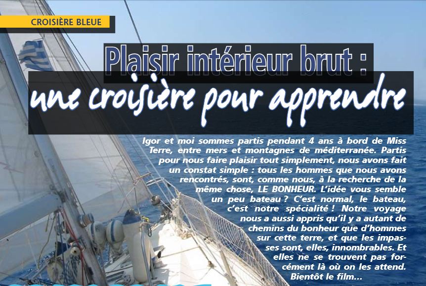 croisiere pour apprendre